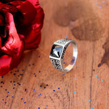 Midnight Garden 925 Sterling Silver Ring for Men