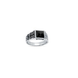 Midnight Garden 925 Sterling Silver Ring for Men