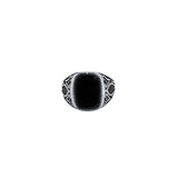 Noir Floraison 925 Sterling Silver Ring for Men