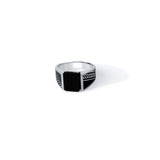 Black Pulse 925 sterling silver ring for men