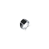 Black Pulse 925 sterling silver ring for men