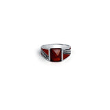 Ember Pulse 925 sterling silver ring for men