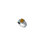 Golden Matrix 925 Sterling Silver Ring for Men