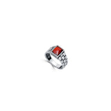 Red Matrix 925 Sterling Silver Ring for Men