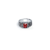 Crimson Dominion 925 Sterling Silver Ring for Men