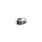 Crimson Dominion 925 Sterling Silver Ring for Men