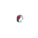 Crimson Dominion 925 Sterling Silver Ring for Men