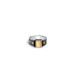 Yellow Dominion 925 Sterling Silver Ring for Men