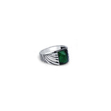 Green Stream 925 Sterling Silver Ring for Men