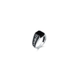 Black Trail 925 Sterling Silver Ring for Men