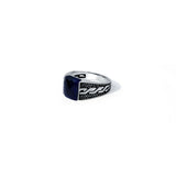 Blue Majesty 925 Sterling Silver Ring for Men