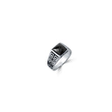 Black Crest 925 Sterling Silver Ring for Men