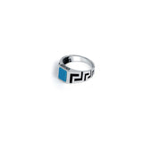 Turquoise Realm 925 Sterling Silver Ring for Men