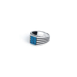 Turquoise Stride 925 Sterling Silver Ring for Men