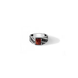Amber Blaze 925 Sterling Silver Ring for Men