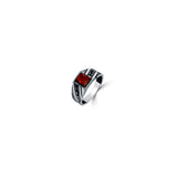 Amber Blaze 925 Sterling Silver Ring for Men