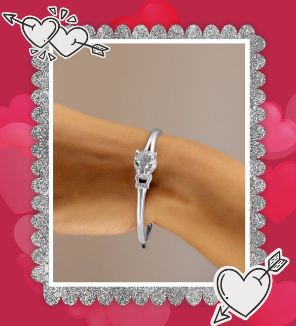 Sterling Silver Bangle - Valentine Gift for her by Raajraani