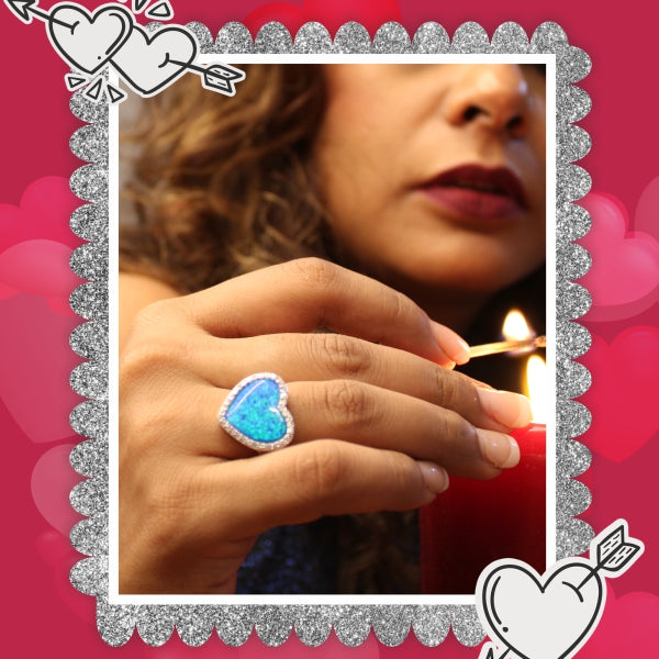 Sterling Silver Ring - Valentine Gift for her by Raajraani