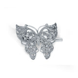 Fluttering Grace 925 Sterling Silver Hair Clip