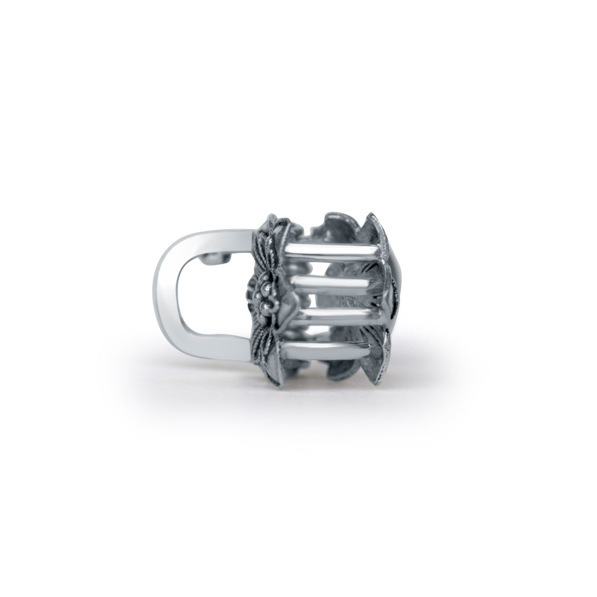 Magnolia 925 Sterling Silver Hair Claw Clip Clutcher- Small