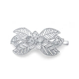 Gardenia Sterling Silver Hair Clip