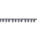 Kiranavali 925 Sterling Silver Anklet for Women