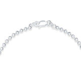 Dainty Big Balls 925 Sterling Silver Anklets for Women