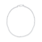 Dainty Big Balls 925 Sterling Silver Anklets for Women