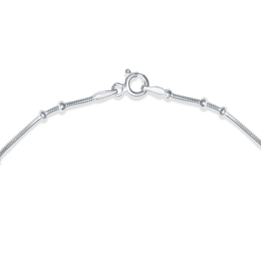Silver Dotline 925 Sterling Silver Anklet for Women