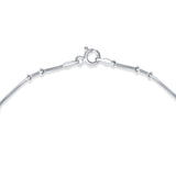 Silver Dotline 925 Sterling Silver Anklet for Women