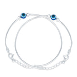 Little Nazar 925 Sterling Silver Anklet for Girls