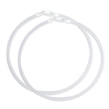 Silver Sleek 925 Sterling Silver Anklet for Women - Thick