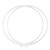 Silver Sleek 925 Sterling Silver Anklet for Women - Extra Thin