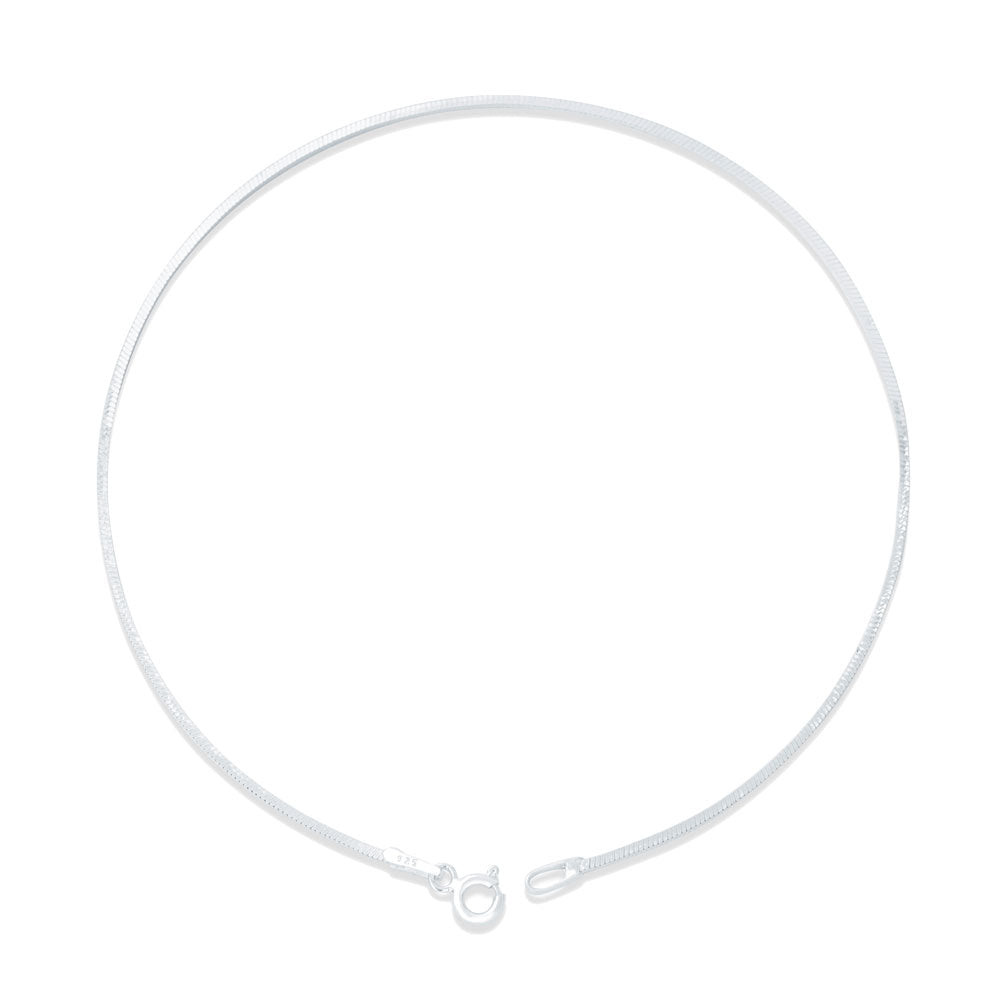 Silver Sleek 925 Sterling Silver Anklet for Women - Thin