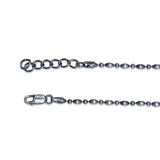 Oxidised Beadline 925 Sterling Silver Anklet for Women