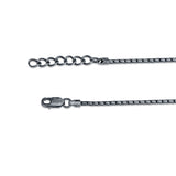 Oxidised Gridline 925 Sterling Silver Anklet for Women