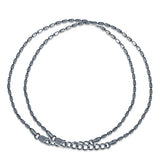Oxidised Barreline 925 Sterling Silver Anklet for Women