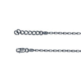 Oxidised Barreline 925 Sterling Silver Anklet for Women