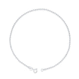 Dainty Small Balls 925 Sterling Silver Anklets for Women