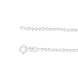 Dainty Small Balls 925 Sterling Silver Anklets for Women
