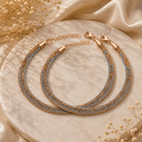 Samhita 925 Sterling Silver Anklet for Women