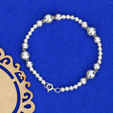 Galaxy Silver Bead Bracelet for Women
