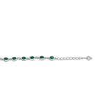 Sparkling Green 925 Sterling silver bracelet for women