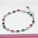 Sparkling Colors 925 Sterling silver bracelet for women