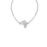 White Butterfly 925 sterling silver bracelet for women