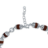 Rudrakshakavach 925 Sterling Silver Bracelet for Men