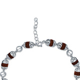 Rudrakshakavach 925 Sterling Silver Bracelet for Men