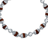 Rudrakshakavach 925 Sterling Silver Bracelet for Men