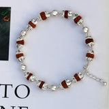 Rudrakshakavach 925 Sterling Silver Bracelet for Men