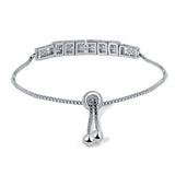 Dazzling Symphony 925 Sterling Silver Adjustable Bracelet For Women
